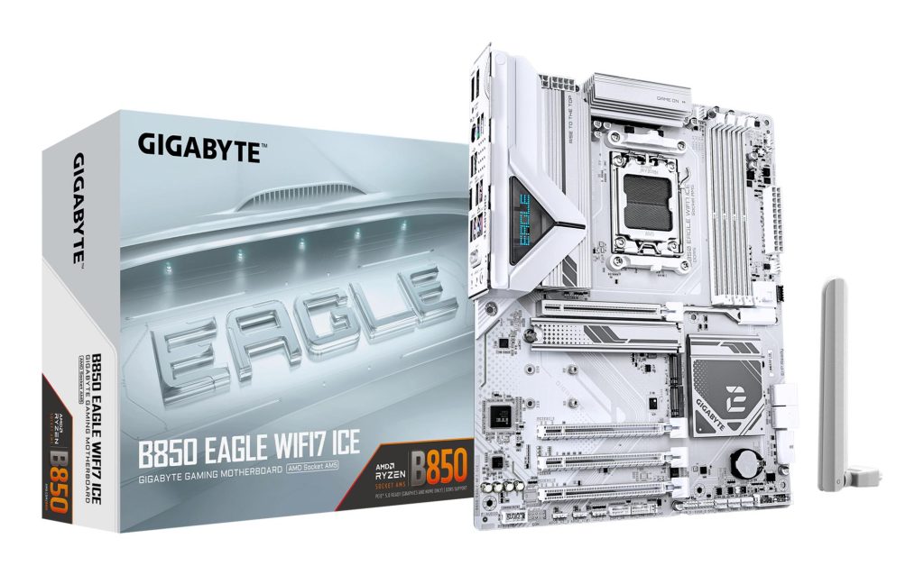 Mainboard|GIGABYTE|AMD B850|SAM5|ATX|Memory DDR5|Memory slots 4|B850EAGLEWF7ICE