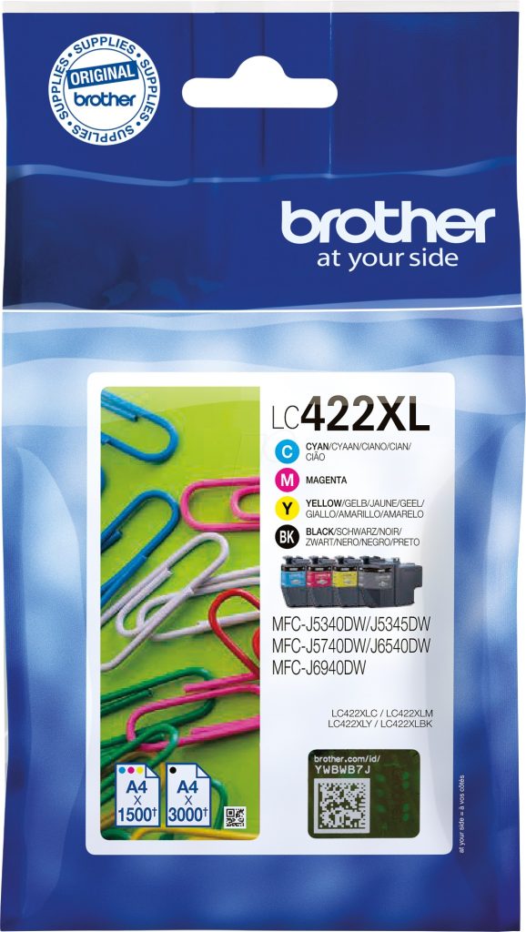 Kasetė Brother LC422XLVAL CMYK 3K OEM