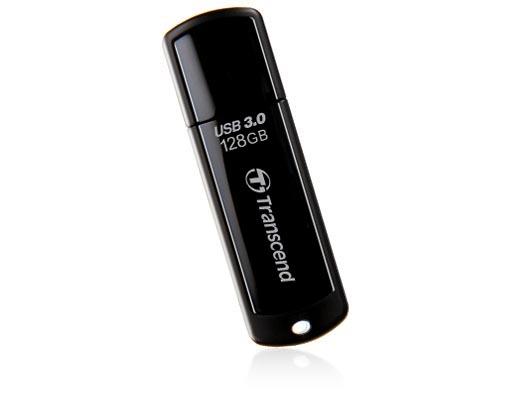 MEMORY DRIVE FLASH USB3 128GB/BLACK TS128GJF700 TRANSCEND