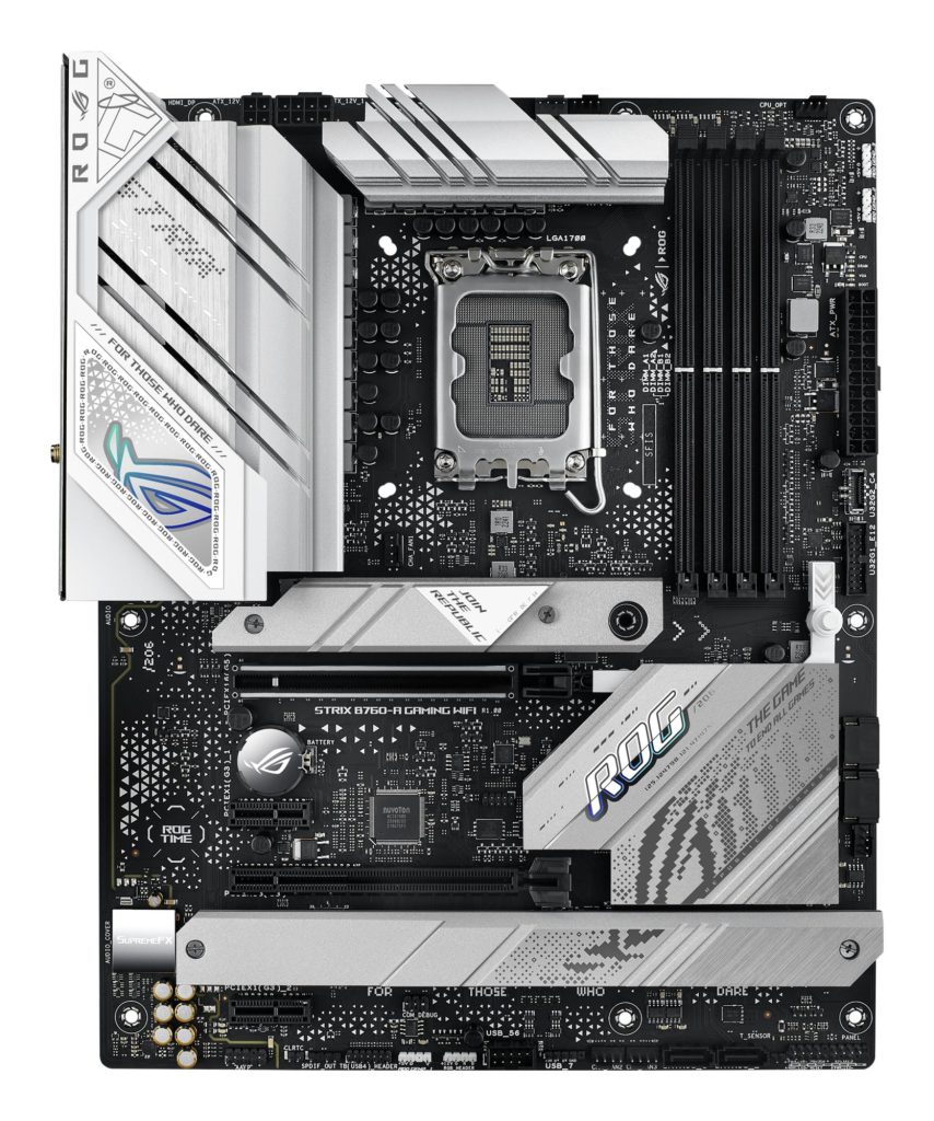 Mainboard|ASUS|Intel B760 Express|LGA1700|ATX|Memory DDR5|Memory slots 4|2xPCI-Express 3.0 1x|1xPCI-Express 3.0 16x|1xPCI-Express 5.0 16x|3xM.2|1xHDMI|1xDisplayPort|4xUSB 2.0|3xUSB 3.2|2xUSB-C|1xRJ45|5xAudio port|STRIXB760-AGAMINGWIFI