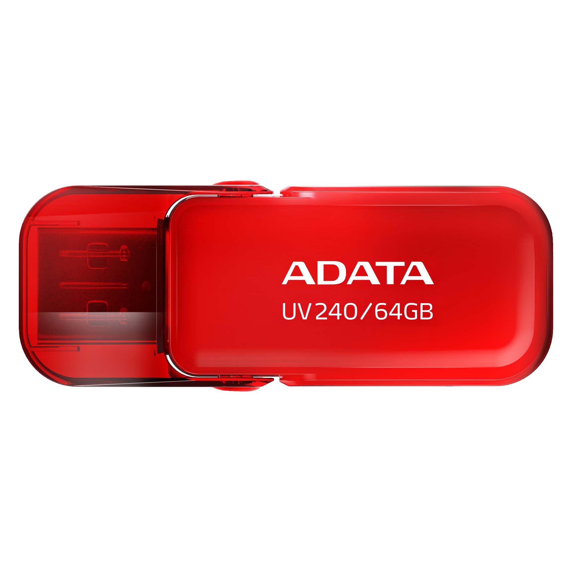 MEMORY DRIVE FLASH USB2 64GB/RED AUV240-64G-RRD ADATA
