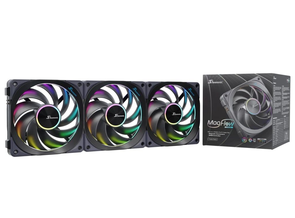 CASE FAN 120MM ARGB/3-PACK MAGFLOW-ARGB-3 SEASONIC