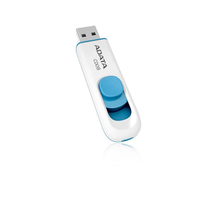 MEMORY DRIVE FLASH USB2 64GB/WH./BLUE AC008-64G-RWE ADATA