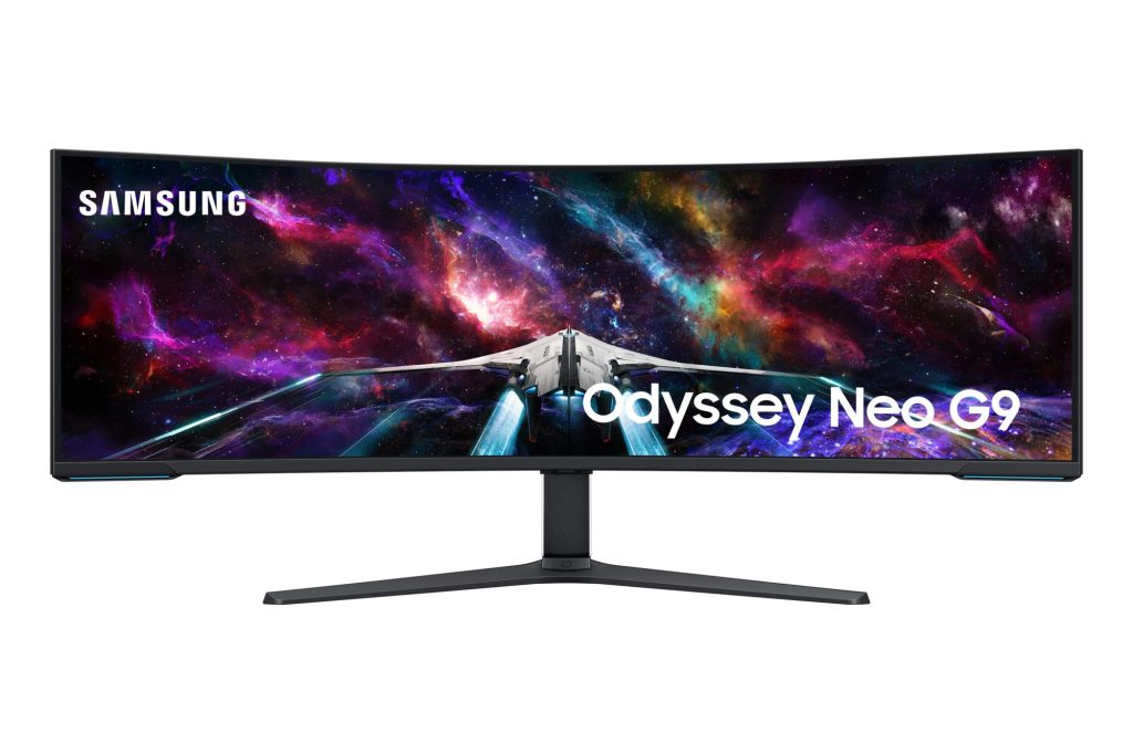 LCD Monitor|SAMSUNG|57"|Gaming/Curved|Swivel|Height adjustable|Tilt|Matte|Panel VA|7680x2160|32:9|240Hz|1 ms|Speakers|Colour Black / White|LS57CG952NUXEN