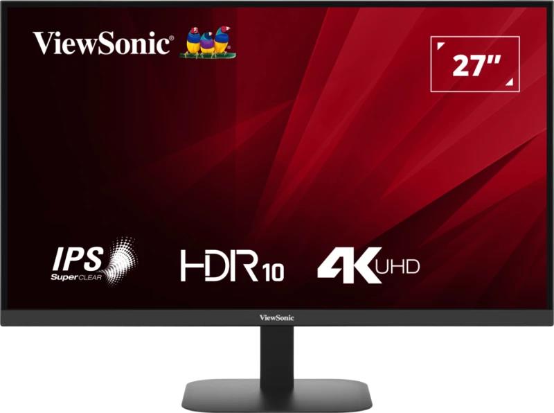 LCD Monitor|VIEWSONIC|VA2708-4K-HD|27"|Panel IPS|3840x2160|16:9|60 Hz|Matte|4 ms|Tilt|Colour Black|VA2708-4K-HD