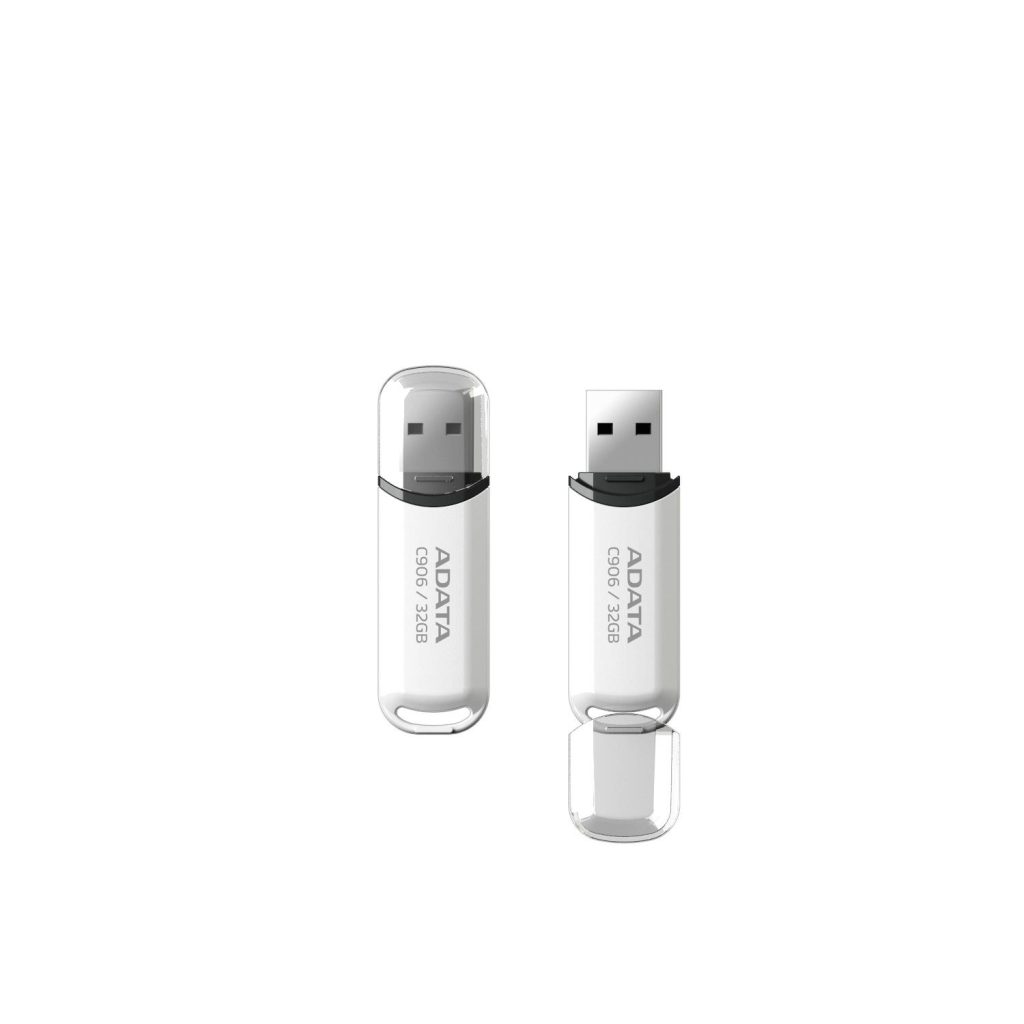 MEMORY DRIVE FLASH USB2 32GB/WHITE AC906-32G-RWH ADATA