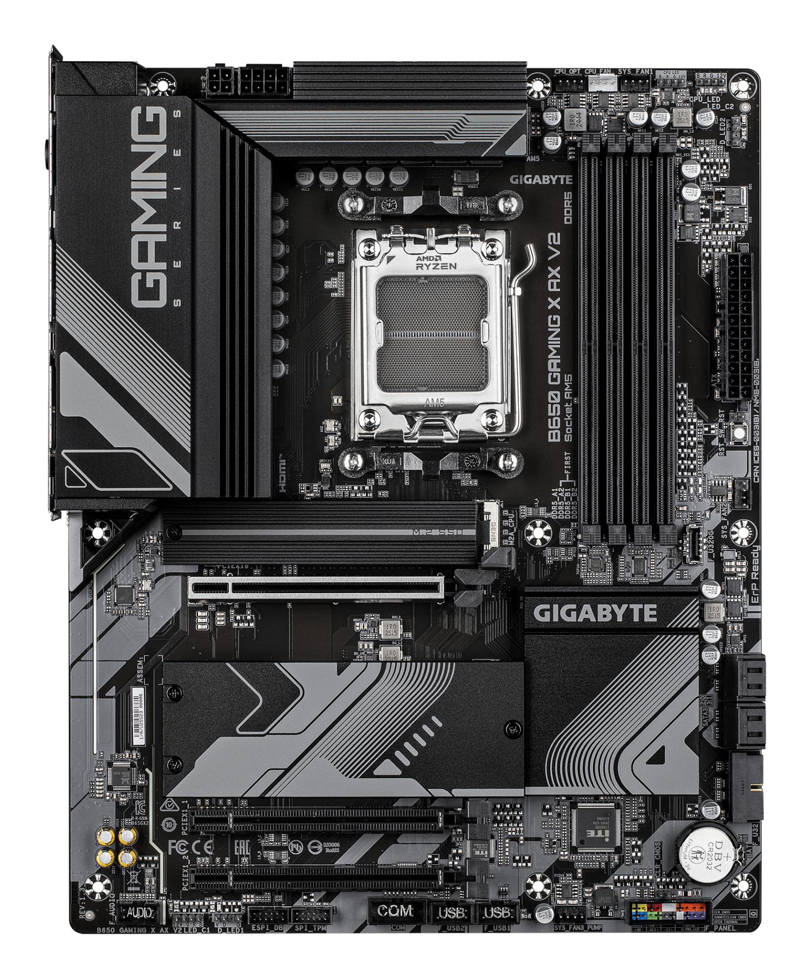 Mainboard|GIGABYTE|AMD B650|Socket AM5|ATX|RAM DDR5-SDRAM|4xSlots|Wi-Fi Yes|Bluetooth Yes|3xPCI Express x16 slots|3xNumber of M.2 (M) slots|B650GAMINGXAXV21.3