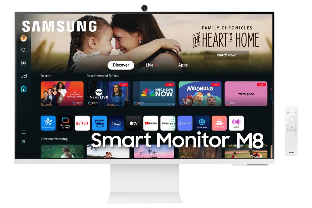 LCD Monitor|SAMSUNG|32"|Smart|Panel VA|3840x2160|16:9|60 Hz|4 ms|Swivel|Pivot|Height adjustable|Tilt|Colour White|LS32DM801UUXDU