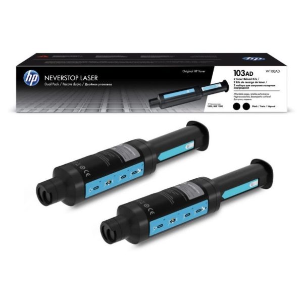 Kasetė HP No.103A (W1103AD) BK OEM 2-pack