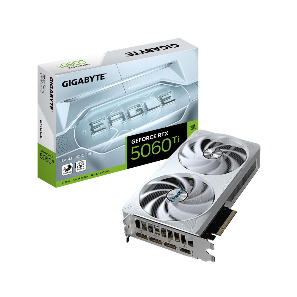 Graphics Card|GIGABYTE|NVIDIA|GeForce RTX 5060 Ti|2617 MHz|16 GB|GDDR7|128 bit|PCI Express x16 5.0|Active|N506TEAGLEOCICE-16GD1.0