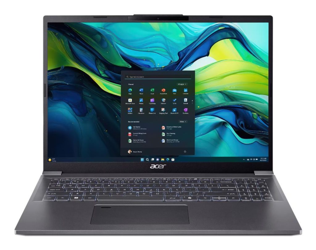 Notebook|ACER|Aspire|16|CPU Intel Core Ultra 7|155H|3.8 GHz|16 "|2048X1280 pixels|RAM 16 GB|SSD 1000 GB|On-board graphics Yes|Keyboard language Russian/English|OS installed Windows 11 Home|Colour Grey|Weight 1.65 KG|NX.J9XEL.002