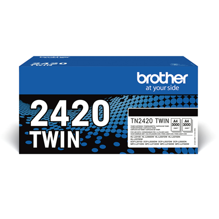 Kasetė Brother TN-2420TWIN BK OEM 2-pack