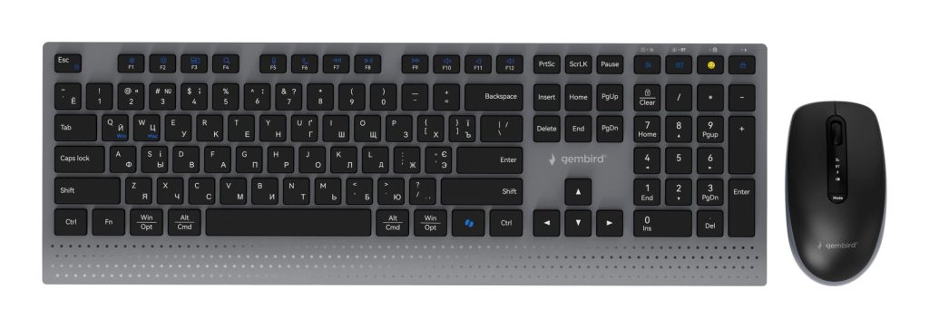 KEYBOARD +MOUSE WRL CYRILLIC/BK KBS-WPS-02-CYRL GEMBIRD
