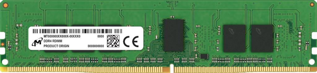 Server Memory Module|MICRON|DDR4|16GB|RDIMM|3200 MHz|CL 22|1.2 V|MTA9ASF2G72PZ-3G2R