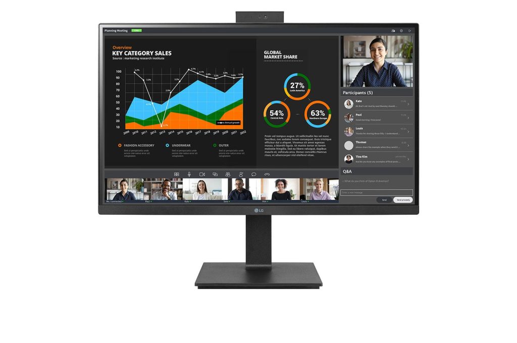 LCD Monitor|LG|27"|Panel IPS|2560x1440|16:9|5 ms|Speakers|Swivel|Pivot|Height adjustable|Tilt|Colour Black|27BQ75QC-B