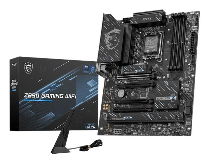 Mainboard|MSI|Intel Z890|LGA 1851 (Socket V1)|ATX|RAM DDR5-SDRAM|4xSlots|Wi-Fi Yes|Bluetooth Yes|3xNumber of M.2 (M) slots|Z890GAMINGWIFI