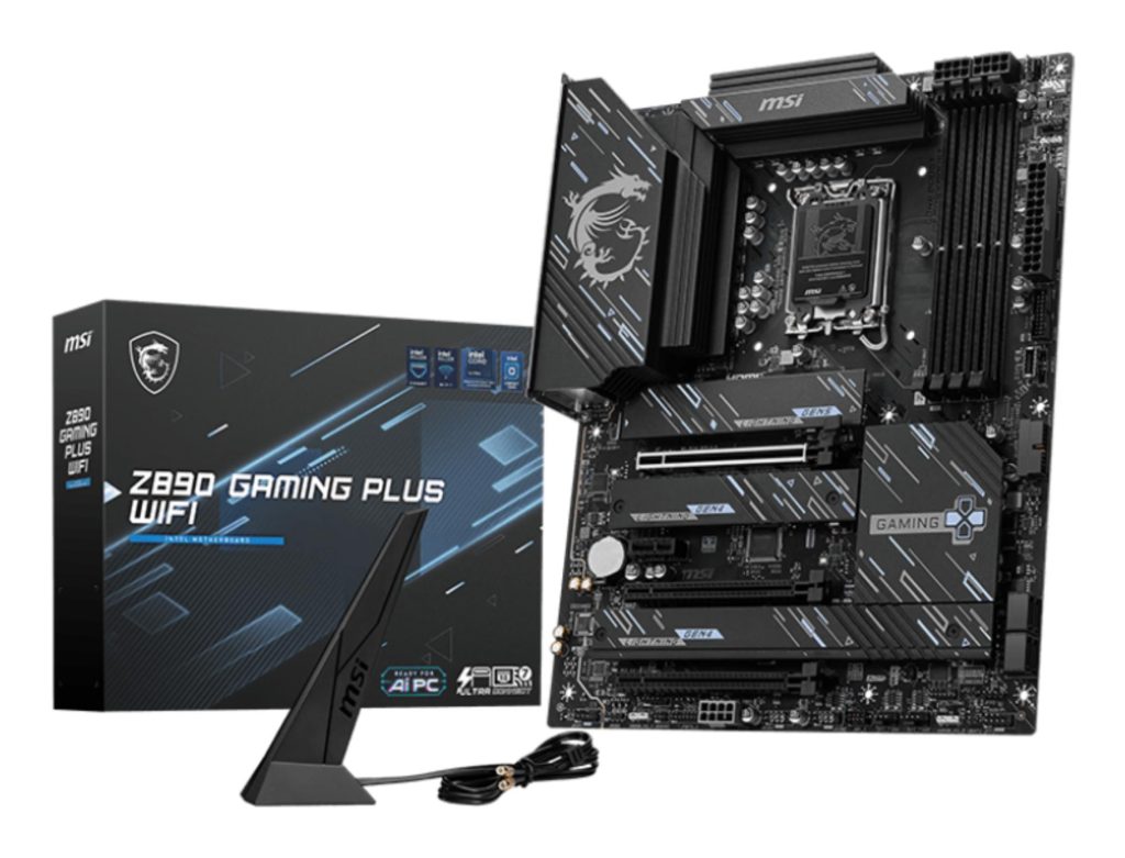 Mainboard|MSI|Intel Z890|LGA1851|ATX|Memory DDR4|Memory slots 4|1xPCI-Express 4.0 1x|2xPCI-Express 4.0 4x |1xPCI-Express 5.0 16x|4xM.2|1xHDMI|1xDisplayPort|4xUSB 2.0|3xUSB 3.2|1xUSB-C|1xUSB-C w/Thunderbolt|1xPS/2|1xRJ45|3xAudio port|Z890GAMINGPLUSWIFI