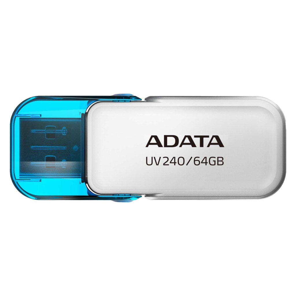 MEMORY DRIVE FLASH USB2 64GB/WHITE AUV240-64G-RWH ADATA