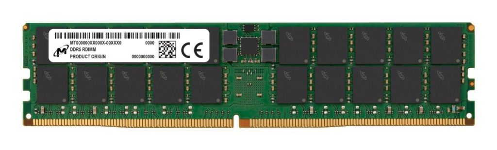 Server Memory Module|MICRON|DDR5|64GB|RDIMM|6400 MHz|CL 52|1.1 V|MTC40F2046S1RC64BR