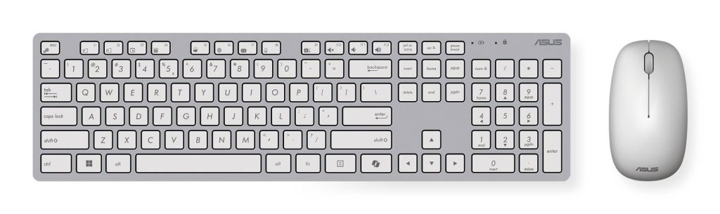 KEYBOARD +MOUSE WRL OPT. W5000/WHITE 90XB0430-BKM3A0 ASUS