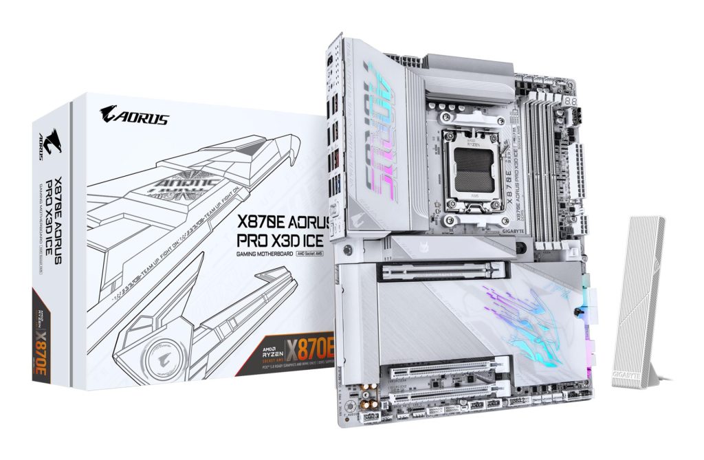Mainboard|GIGABYTE|AMD X870E|Socket AM5|ATX|RAM DDR5-SDRAM|4xSlots|Wi-Fi Yes|Bluetooth Yes|4xNumber of M.2 (M) slots|X870E A PRO X ICE|X870EAPROXICE