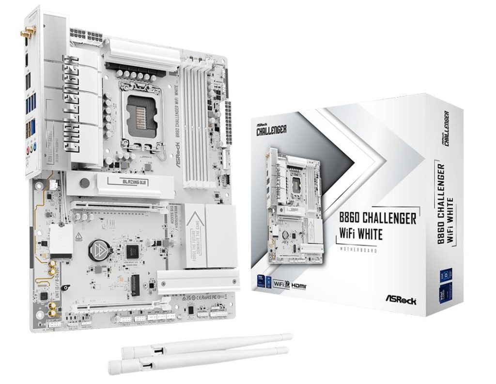 Mainboard|ASROCK|Intel B860|LGA 1851 (Socket V1)|ATX|RAM DDR5-SDRAM|4xSlots|Wi-Fi Yes|Bluetooth Yes|1xNumber of M.2 (M) slots|B860CHALLENGERWIFIWH
