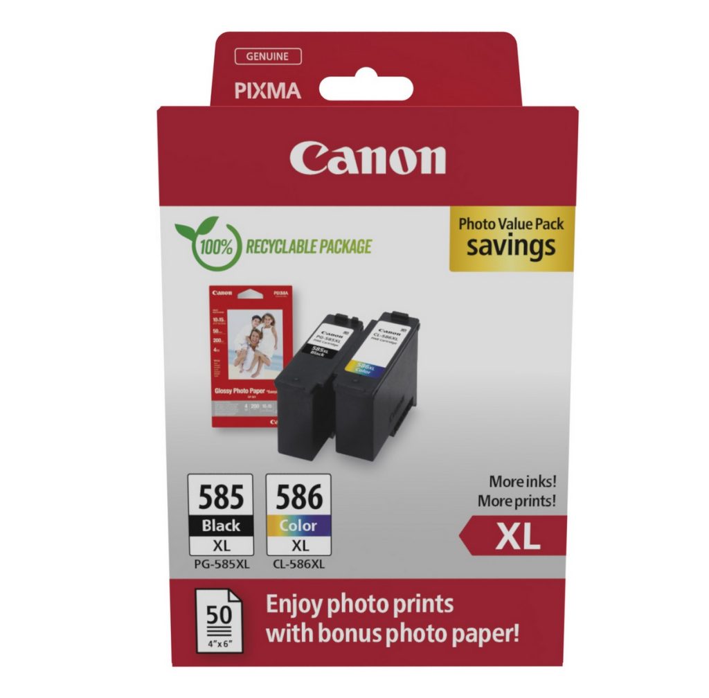 Kasetė Canon PG-585XL/CL-586XL CMYK 2x 300psl Multipack OEM