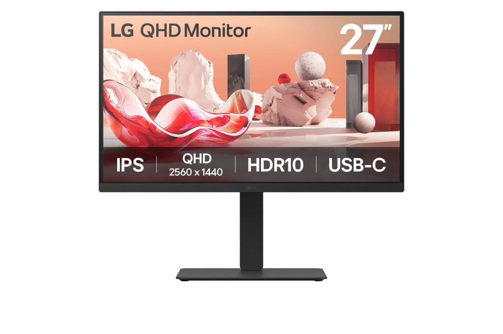 LCD Monitor|LG|27BA75QB-B|27"|Panel IPS|2560x1440|16:9|100Hz|Matte|Speakers|Swivel|Pivot|Height adjustable|Tilt|Colour Black|27BA75QB-B