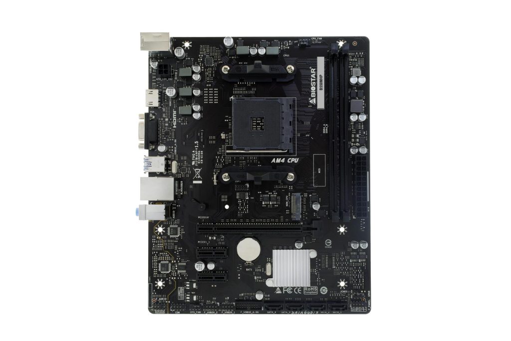 Mainboard|BIOSTAR|AMD B550|SAM4|Micro-ATX|Memory DDR4|Memory slots 2|2xPCI-Express 3.0 1x|1xPCI-Express 3.0 16x|1xPCI-Express 4.0 16x|1xM.2|1x15pin D-sub|1xHDMI|8xUSB 2.0|4xUSB 3.2|1xPS/2|1xRJ45|3xAudio port|B550MHP