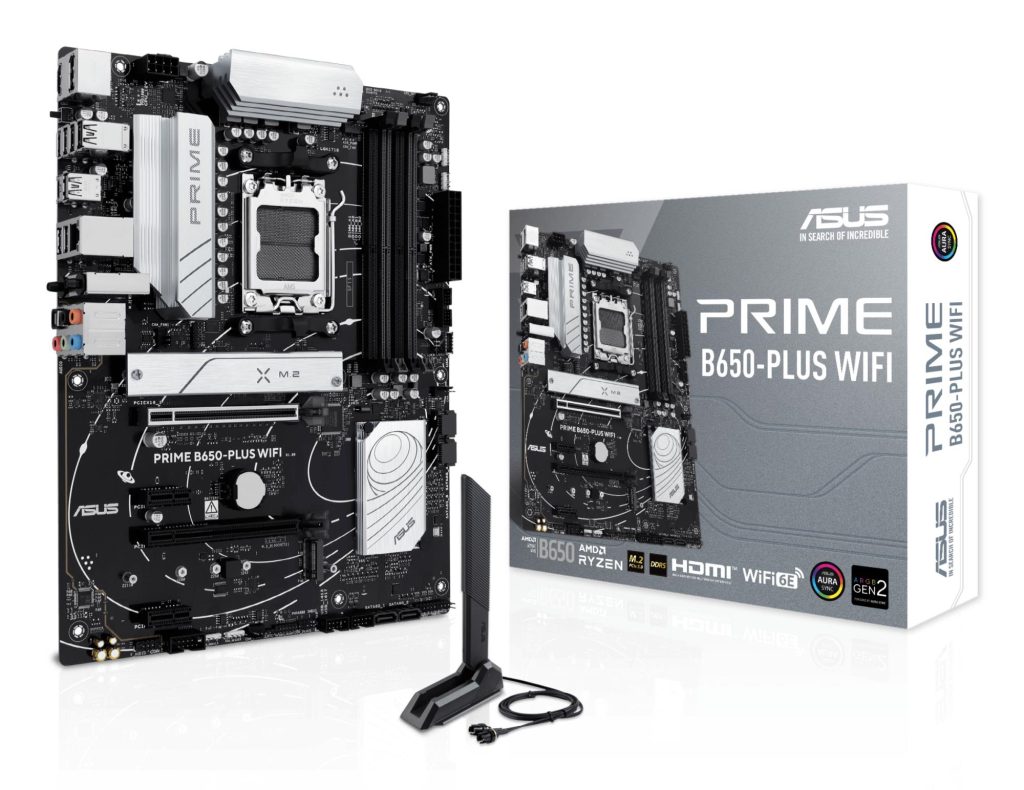 Mainboard|ASUS|AMD B650|SAM5|ATX|Memory DDR5|2xPCI-Express 4.0 1x|2xPCI-Express 4.0 16x|2xM.2|1xHDMI|1xDisplayPort|2xUSB 2.0|2xUSB 3.0|3xUSB 3.2|2xUSB-C|1xOptical S/PDIF|1xRJ45|5xAudio port|PRIMEB650-PLUSWIFI