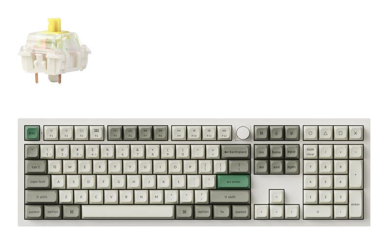 KEYBOARD WRL Q6 MAX RGB/SHELL WHITE Q6M-P4 KEYCHRON