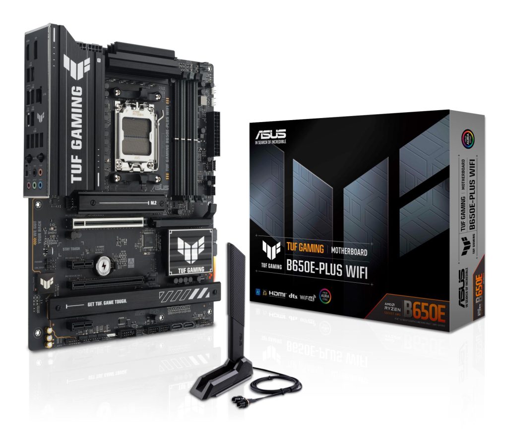 Mainboard|ASUS|AMD B650|SAM5|ATX|Memory DDR5|Memory slots 4|1xPCI-Express 4.0 1x|1xPCI-Express 4.0 16x|1xPCI-Express 5.0 16x|3xM.2|1xHDMI|1xDisplayPort|6xUSB 2.0|3xUSB 3.2|1xUSB-C|1xRJ45|3xAudio port|TUFGAMINGB650EPLUSWIFI