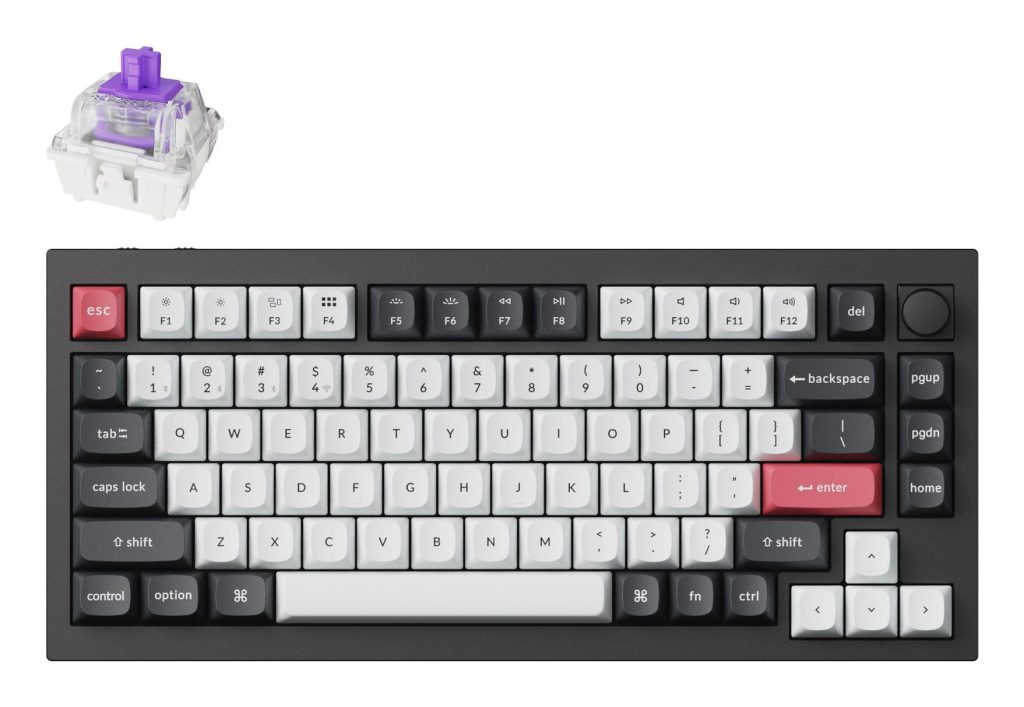 KEYBOARD WRL Q1 HE RGB/CARBON BLACK Q1H-M1 KEYCHRON