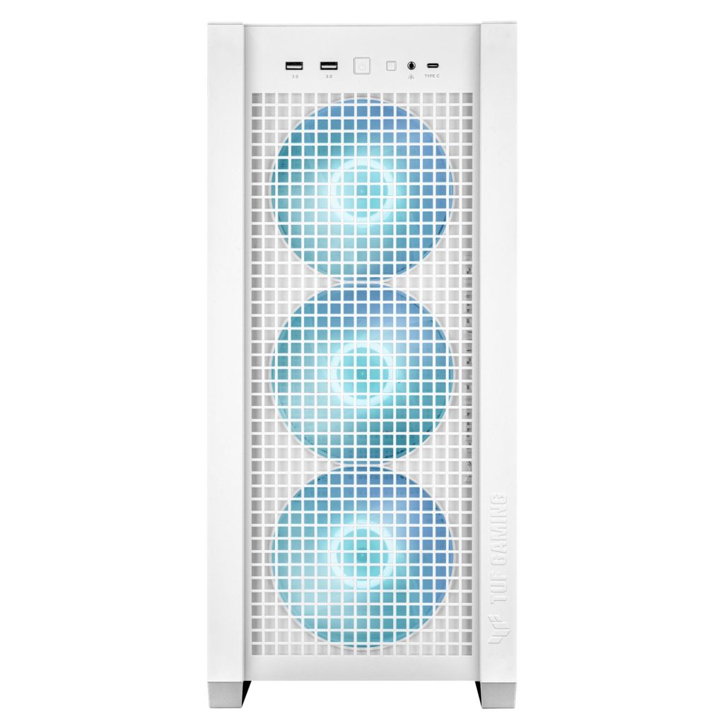 Case|ASUS|TUF Gaming GT302 ARGB|MidiTower|Case product features Transparent panel|Not included|ATX|EATX|MicroATX|MiniITX|Colour White|TUFGAMINGGT302ARGB