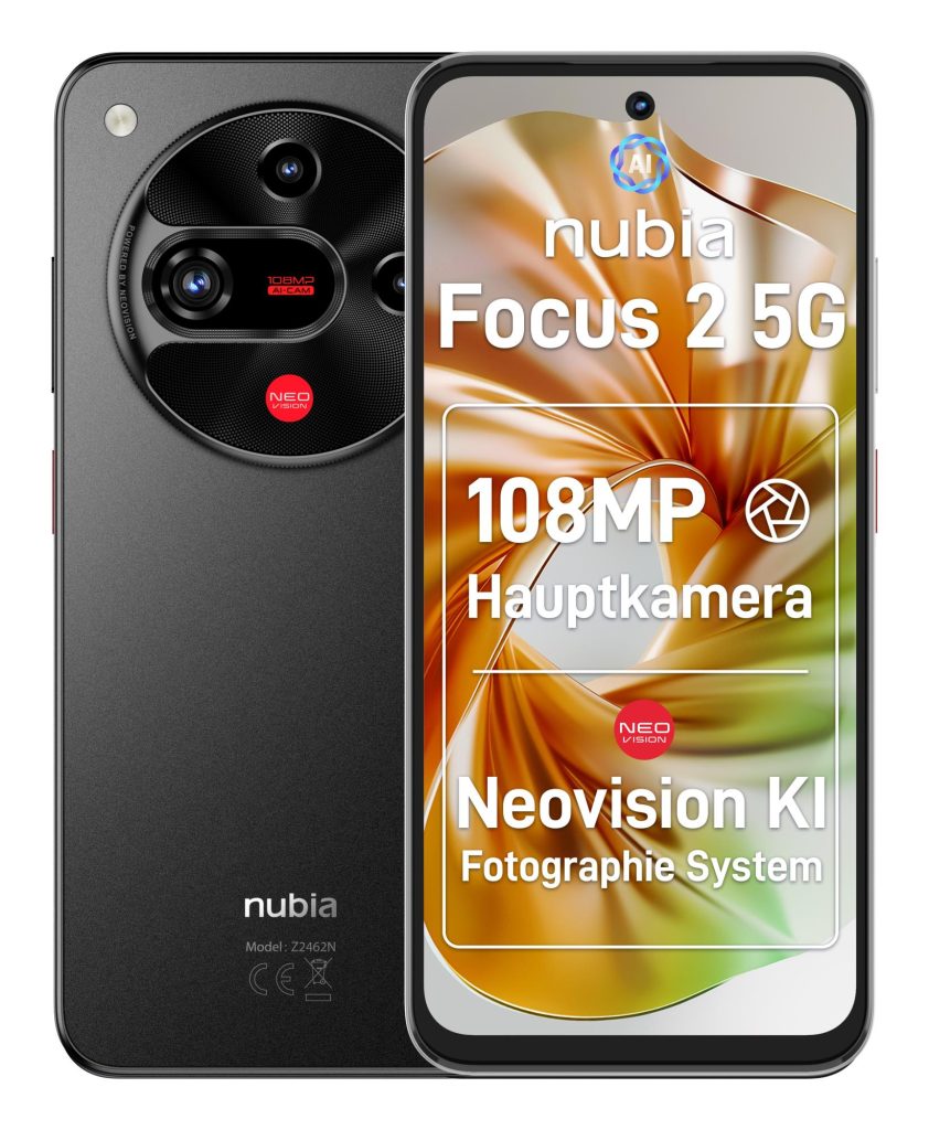 MOBILE PHONE FOCUS 2 5G/8/256GB BLACK ZTE NUBIA