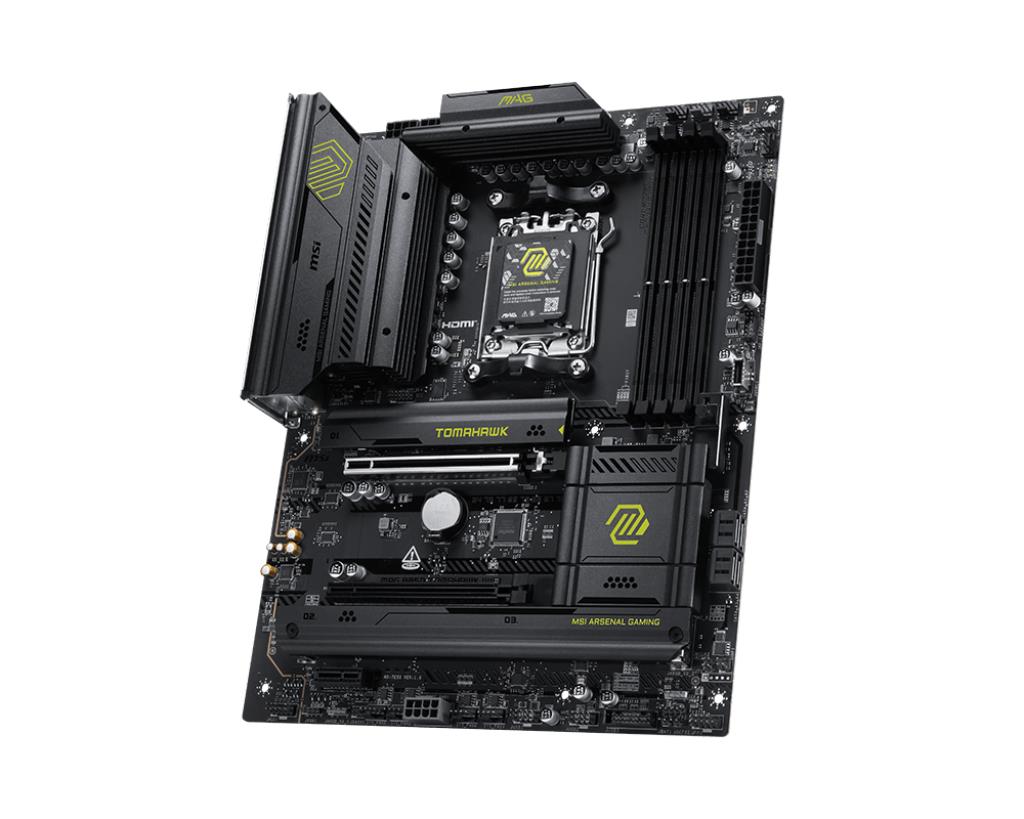 Mainboard|MSI|AMD B850|Socket AM5|ATX|RAM DDR5-SDRAM|4xSlots|Wi-Fi Yes|Bluetooth Yes|3xNumber of M.2 (M) slots|MAGB850TOMAHAWKWIFI