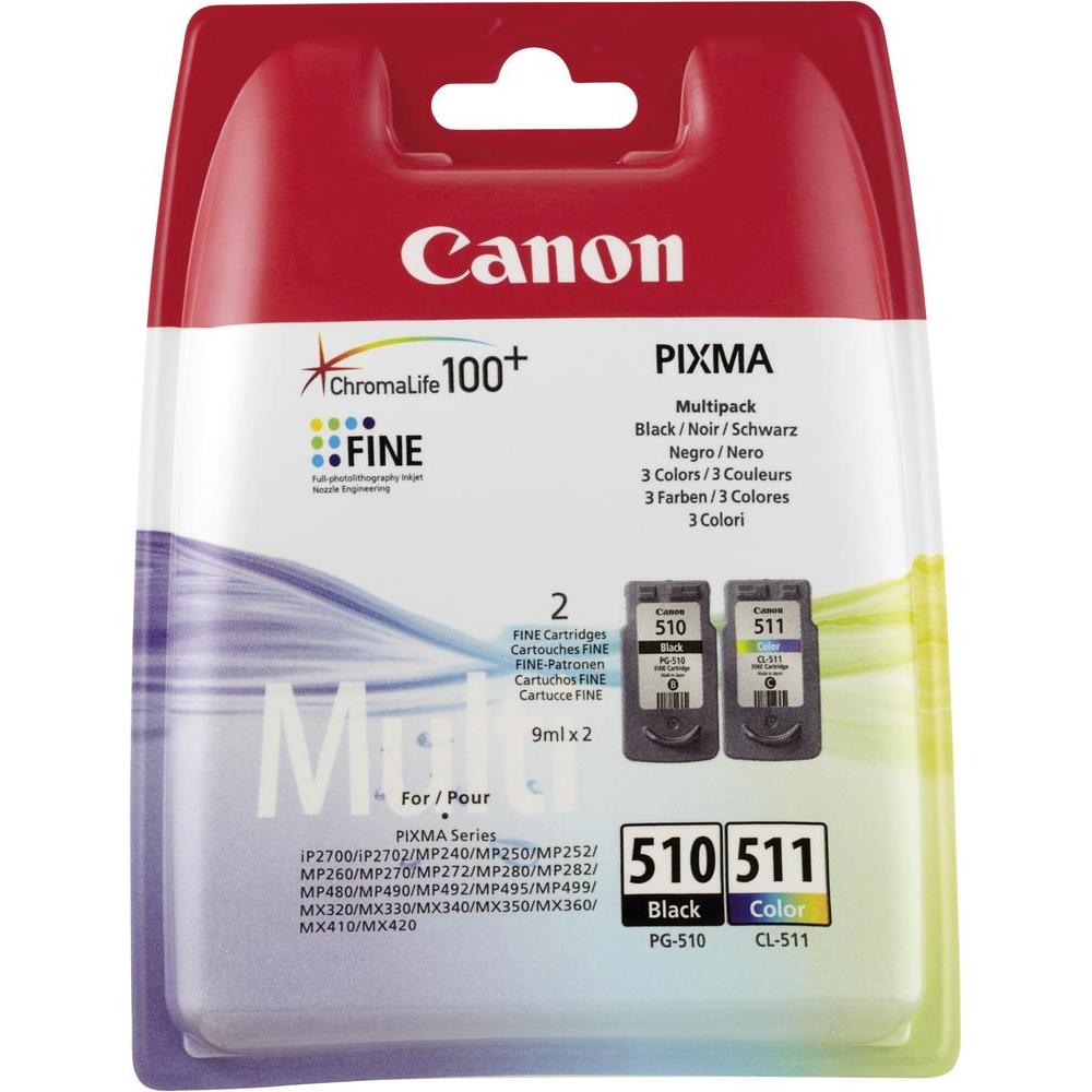 Kasetė Canon PG-510/CL-511 (2970B017) BK + CMY 9ml OEM