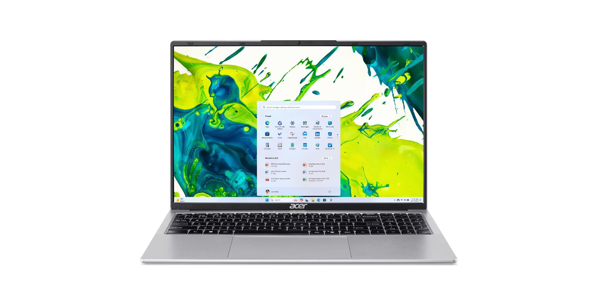 Notebook|ACER|Aspire|AL16-54P-52AL|CPU Intel Core 5|120U|1400 MHz|16"|1920x1200|RAM 16GB|DDR5|SSD 512GB|Intel Intel Graphics|Integrated|ENG|Card Reader MicroSD|Windows 11 Home|Silver|1.53 kg|NX.D73EL.002