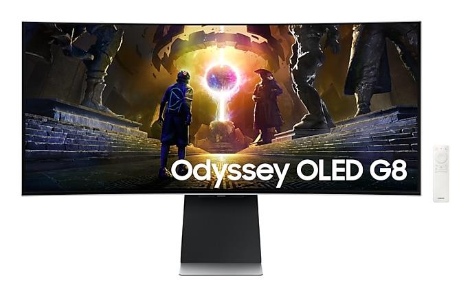 Monitor|SAMSUNG|34"|Gaming/Smart/Curved/21 : 9|Panel OLED|3440x1440|21:9|175Hz|0.03 ms|Speakers|Swivel|Height adjustable|Tilt|LS34DG850SUXDU