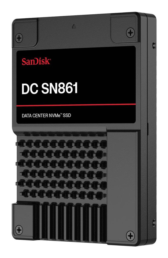 SSD|SANDISK|DC SN861|7.68TB|U.2|PCIe Gen5|SDS6BA176PSP9X30TS2527