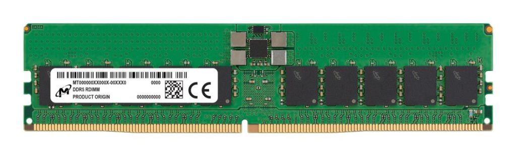 Server Memory Module|MICRON|DDR5|32GB|RDIMM|4800 MHz|CL 40|1.1 V|MTC20F2085S1RC48BA1R