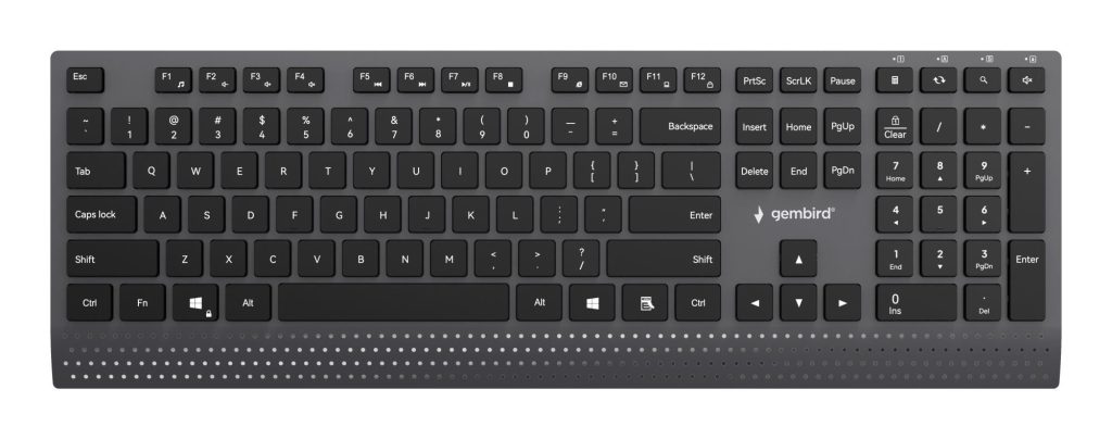 KEYBOARD MULTIMEDIA USB ENG/BLACK KB-MCH-06 GEMBIRD
