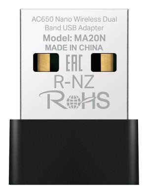 WRL ADAPTER 650MBPS USB NANO/MA20N MERCUSYS