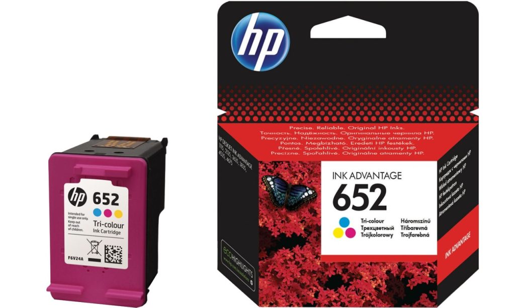 Kasetė HP No.652 (F6V24AE) CMY 200psl. OEM