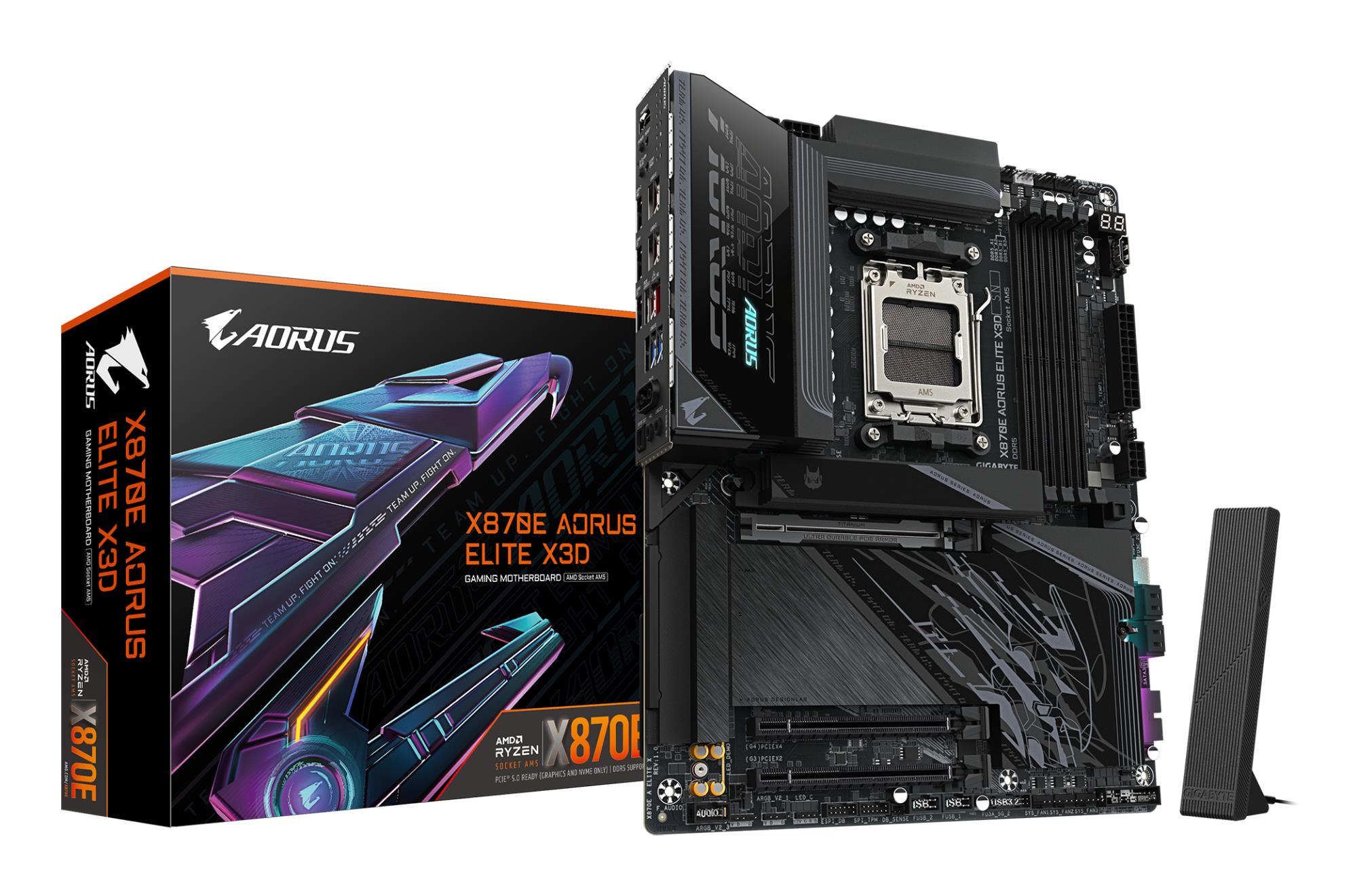 Mainboard|GIGABYTE|AMD X870E|Socket AM5|ATX|RAM DDR5-SDRAM|4xSlots|Wi-Fi Yes|Bluetooth Yes|4xNumber of M.2 (M) slots|X870E A ELITE X|X870EAELITEX