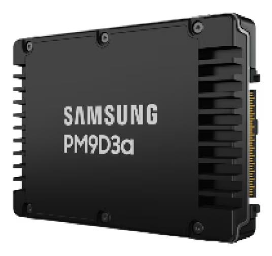 SSD|SAMSUNG|SSD series PM9D3A|7.68TB|PCIe Gen5|NVMe|Write speed 6000 MBytes/sec|Read speed 12000 MBytes/sec|Form Factor 2,5"|MZWL67T6HBLC-00AW7