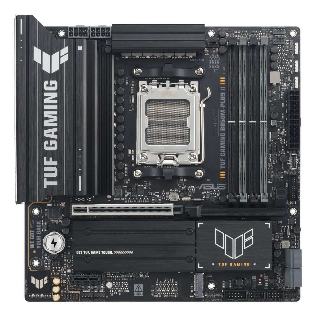 Mainboard|ASUS|AMD B850|SAM5|Micro-ATX|Memory DDR5|Memory slots 4|TUFGAMINGB850M-PLUSII