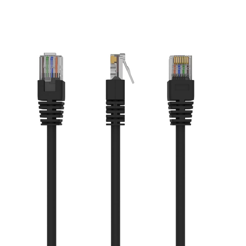 PATCH CABLE CAT5E UTP 0.5M/BLACK PP12-0.5M/BK GEMBIRD