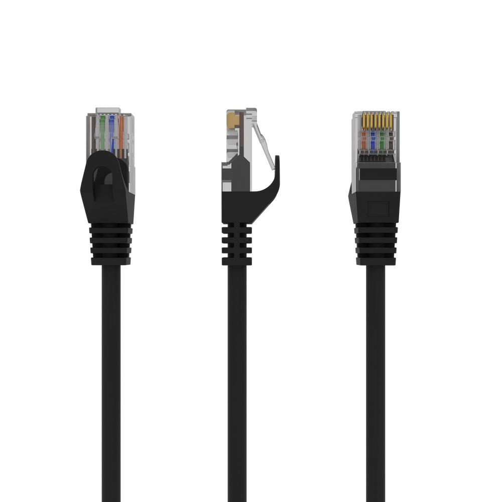 PATCH CABLE CAT6 UTP 0.25M/PP6U-0.25M/BK GEMBIRD