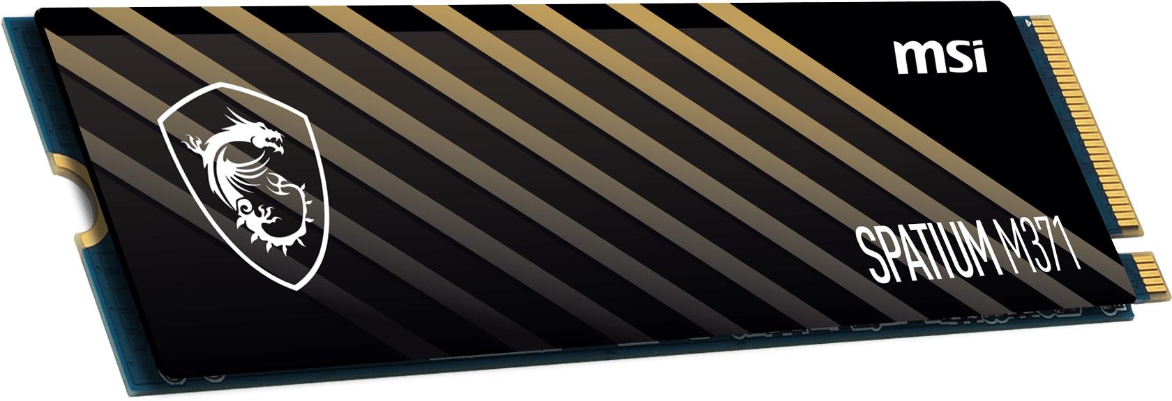 SSD|MSI|SPATIUM M371|1TB|M.2|PCIE|NVMe|3D NAND|Write speed 1700 MBytes/sec|Read speed 2350 MBytes/sec|2.15mm|TBW 210 TB|MTBF 1500000 hours|S78-440L870-P83